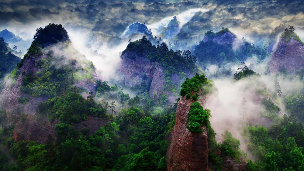Wan Sea of Clouds Scenery, Anhui, Foshan