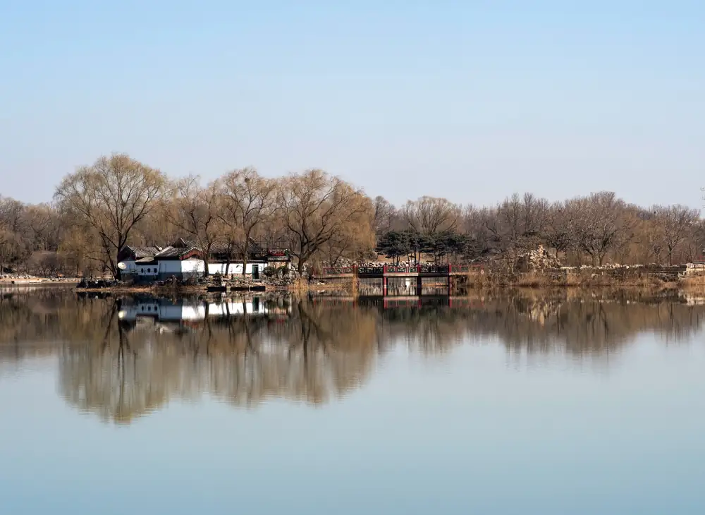 Old Summer Palace Fuhai Scenery, Beijing