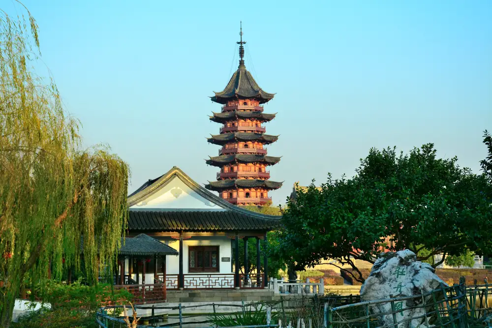 Ruiguang Pagoda Scenery, Suzhou