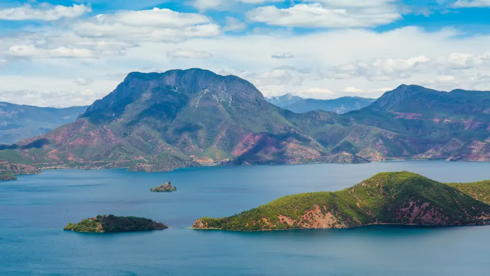 Lugu Lake Ligeban Island Scenery, Sichuan