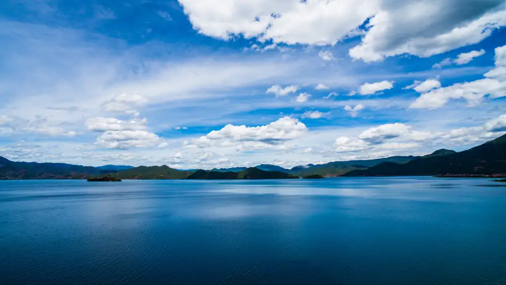 Lugu Lake Ligeban Island Scenery, Sichuan