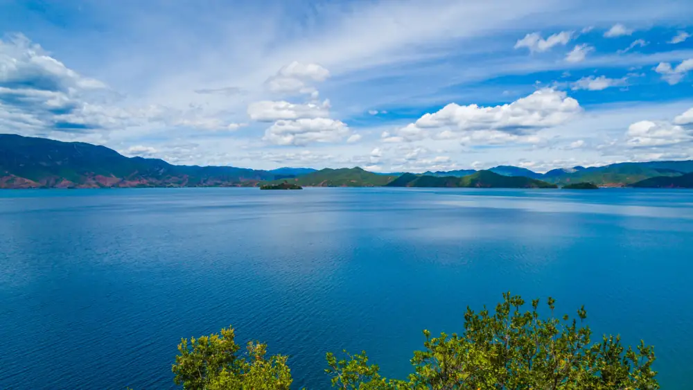Lugu Lake Ligeban Island Scenery, Sichuan
