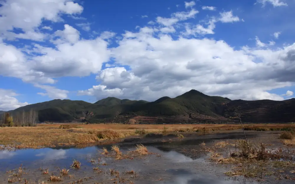 Lugu Lake Ligeban Island Scenery, Sichuan