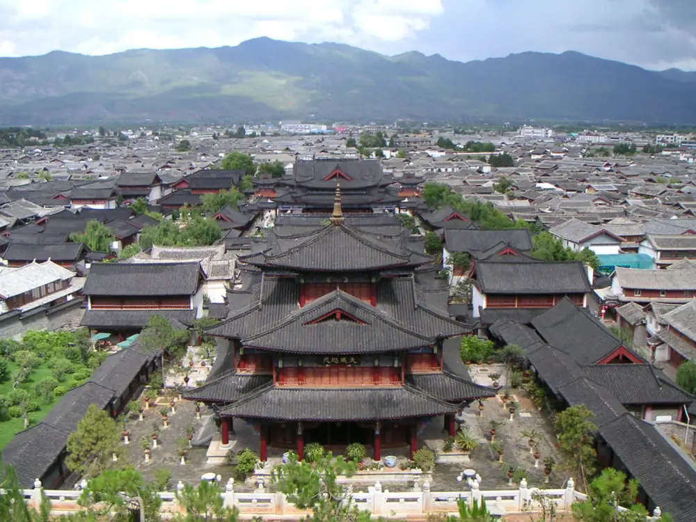 Ancient Town Aerial View, Lijiang