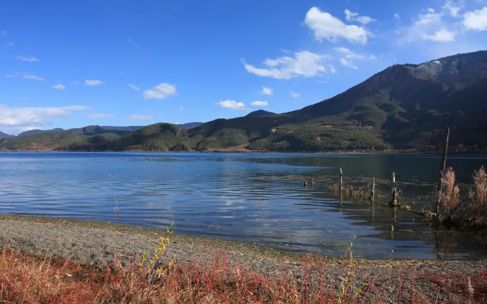 Lugu Lake Ligeban Island Scenery, Sichuan