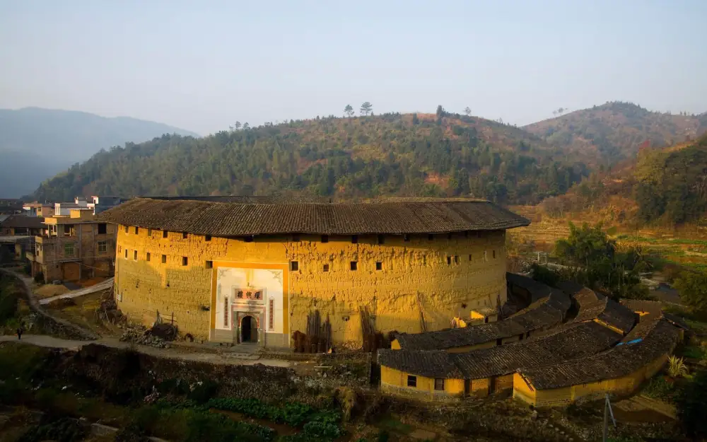 Yongding Earthen Tulou Scenery, Fujian