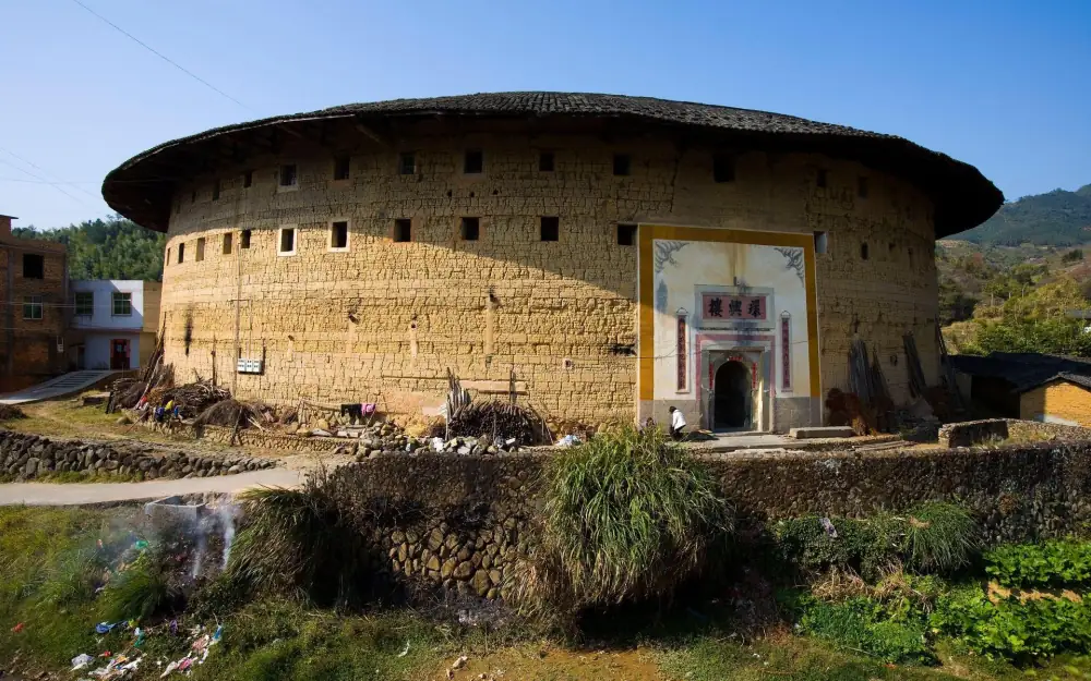 Yongding Earthen Tulou Scenery, Fujian