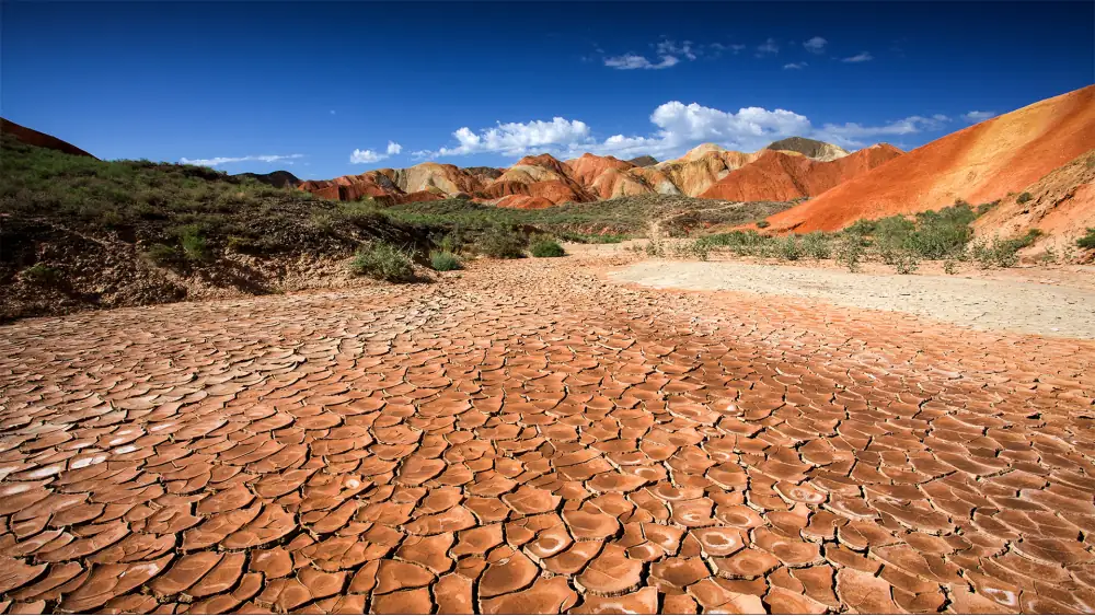 Danxia Landform Dimao Natural Scenery, Gansu, Zhangye