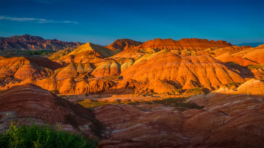 Danxia Landform Dimao Natural Scenery, Gansu, Zhangye
