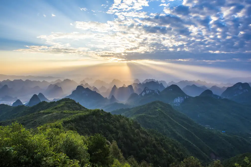 Yao Mountain Scenery, Guangxi, Guilin