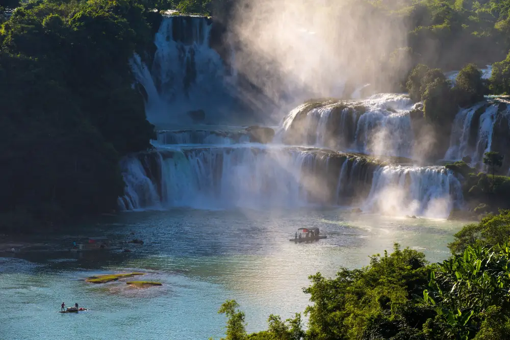 Detianda Waterfall Scenery, Guangxi