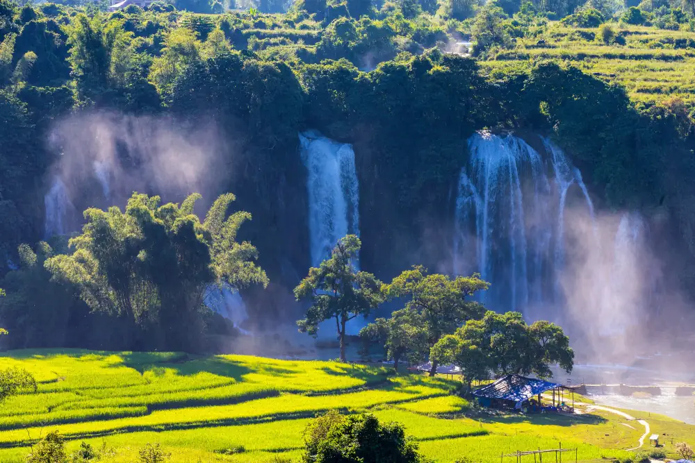 Detianda Waterfall Scenery, Guangxi