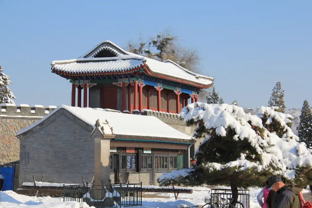 Bishu Mountain Resort Snow Scenery, Hebei, Chengde