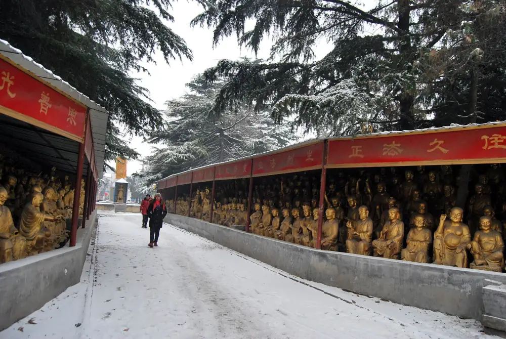 Chongfa Temple Scenery, Henan
