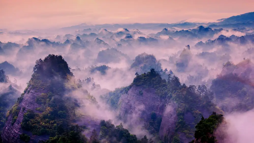 Wan Sea of Clouds Scenery, Anhui, Foshan