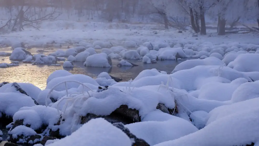 Aershanguo Park Snow Scenery, Inner Mongolia
