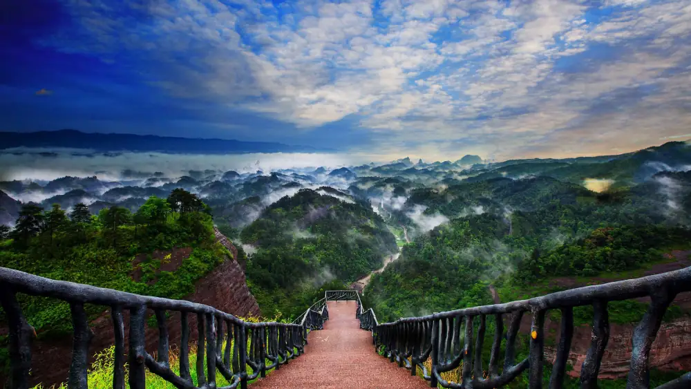 Wan Sea of Clouds Scenery, Anhui, Foshan