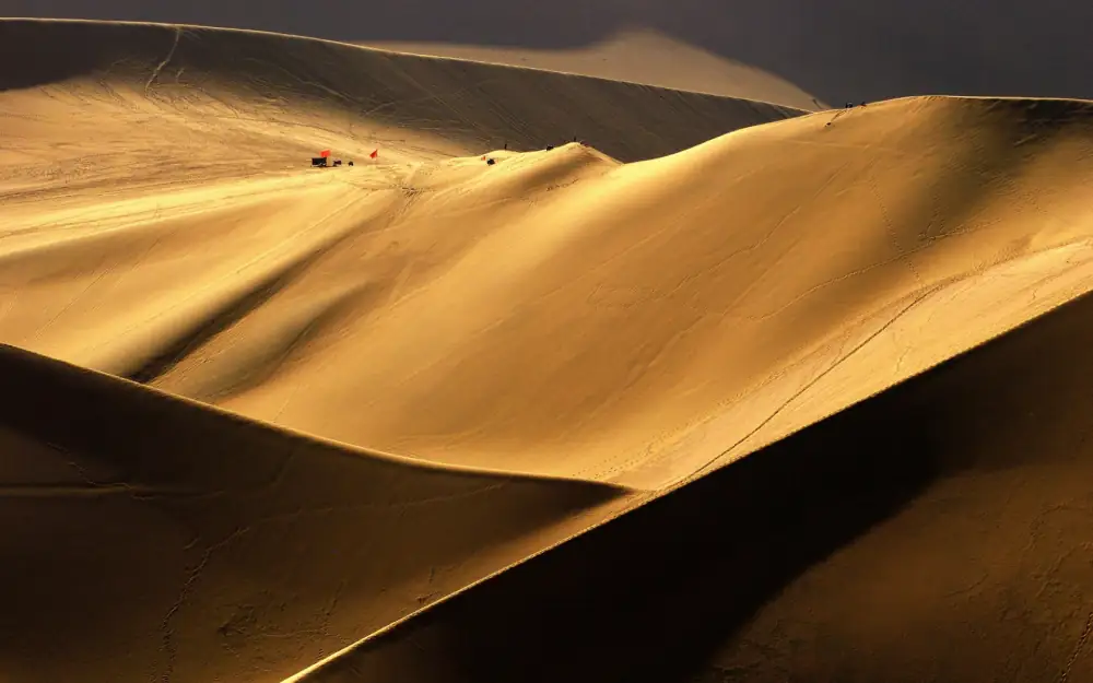 Singing Sand Dunes Scenery, Dunhuang