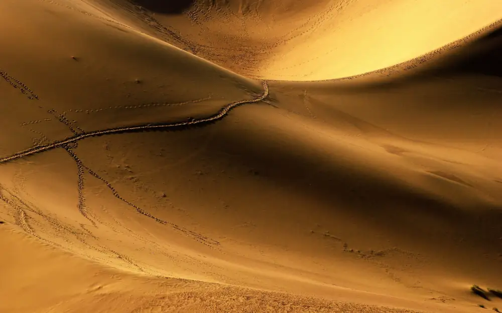 Singing Sand Dunes Scenery, Dunhuang