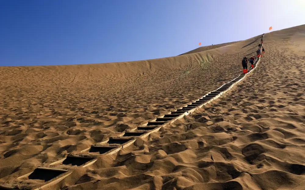 Singing Sand Dunes Scenery, Dunhuang