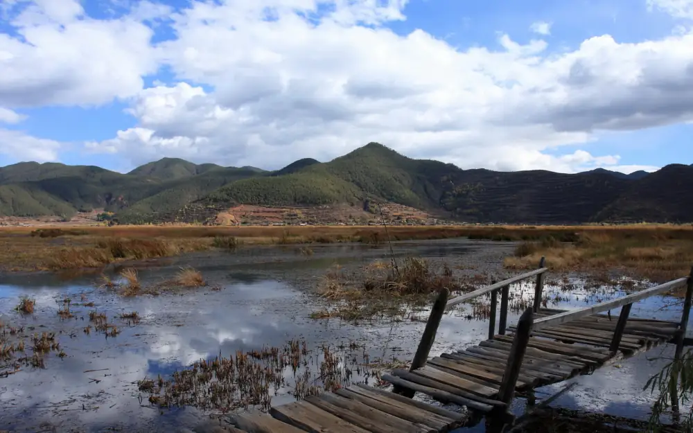Lugu Lake Ligeban Island Scenery, Sichuan