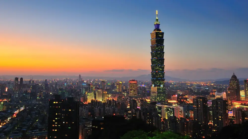 Motiandalou Night View Landscape Scenery, Taipei