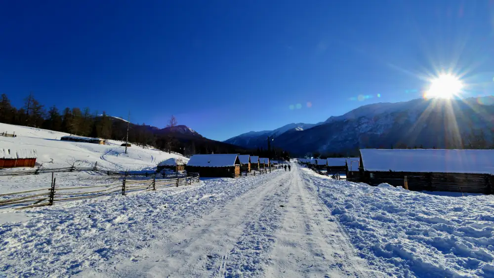 Winter Beijiang Snow Scenery