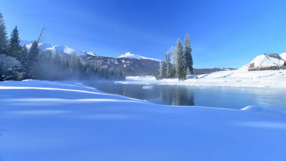 Winter Beijiang Snow Scenery