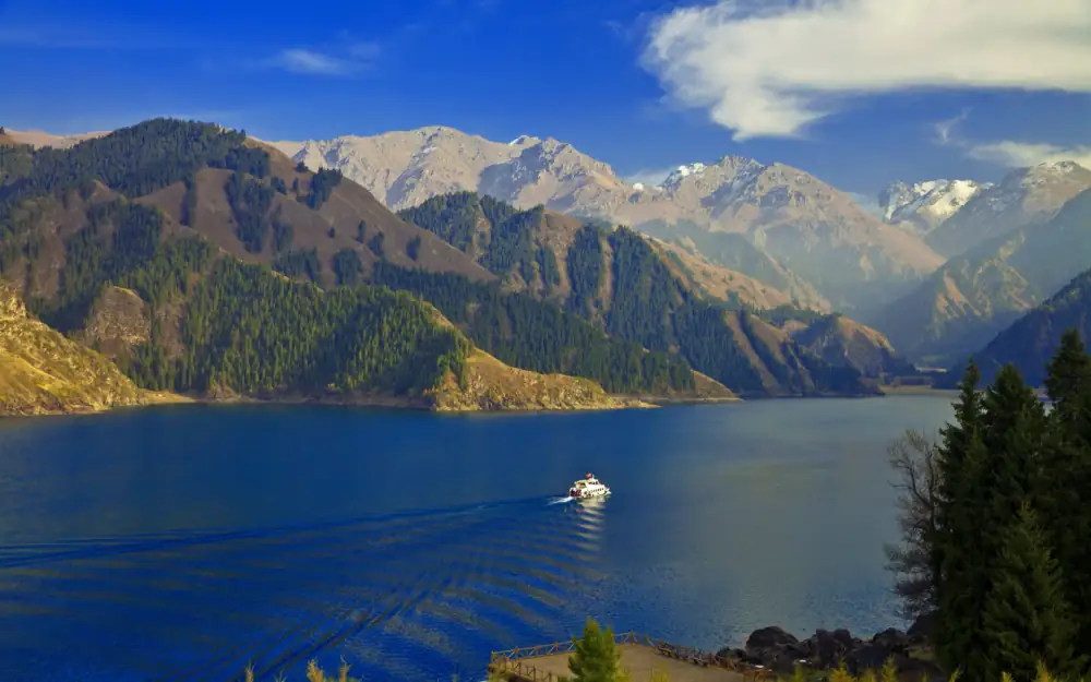 Tianshan Heavenly Lake Landscape Scenery, Xinjiang