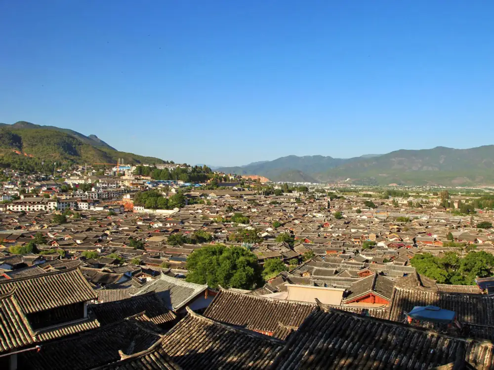 Ancient Town Aerial View, Lijiang